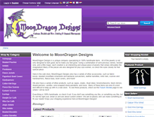 Tablet Screenshot of moondragondesigns.com